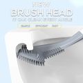 Golf Toilet Brush, Long-Handled Toilet Brush, New Type of Brush Head, Golf Brush Head Toilet Brush No Dead Corners Household Brush Wall-Mounted Light Luxury Silicone Toilet Brush. 