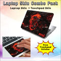 MSI 2 in 1 Laptop Skin Pack(With Free Trackpad Sticker) Laptop Sticker With High Quality Matte Laminated. 