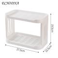 Durable Desk Organizer Stylish Double-layer Desktop Shelf Organize Small Items Paper Towels Efficiently Double Layer Storage Rack. 