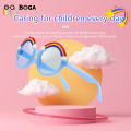 OQ BOGA 4 Styles Fashion Unisex Multicolor Round Lens Anti-UV Kids Sunglasses Children Eye Protection Plastic Full Rim UV400 Sun Glasses. 