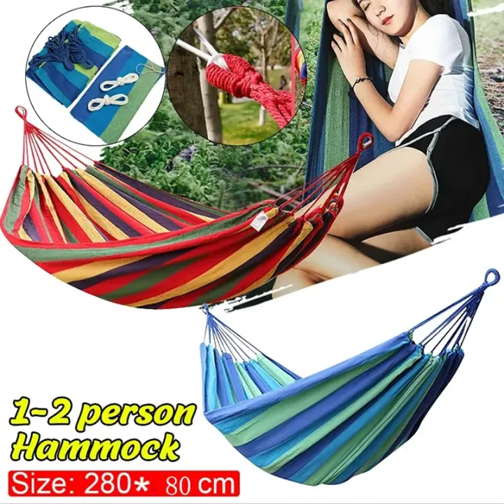 Hammock%201%20Person%20Outdoor%20Leisure%20Bed%20Travel%20Camping%20Hanging%20Hammock%20Swing%20Lazy%20Chair,Red%20-%20Image%204