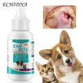 ECHIDNA Cat Ear Cleaner Mild Ingredients Pet Dog Cat Stain Removal Ear Cleaner. 