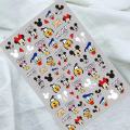 3D Anime Disney Mickey Mouse Set Series Nail Stickers Cartoon Animation Nail Art Decorations DlY Sliders For Nails Nail Products. 