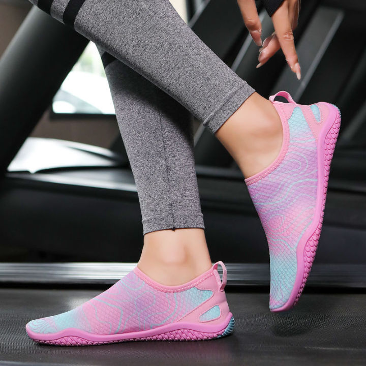 Shock Absorption Indoor Dedicated Aerobic Shoes Treadmill Sneaker Soft Bottom Home Yoga Fitness Anti-Slip Skipping Rope Female