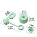 3Pcs New Silicone Straw Cover Cap Reusable Spill Leak Stopper Spill Proof Stopper Set Dust Proof Tumbler Accessories Straw Topper for 30oz Stanley Cup for 10mm Universal. 