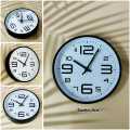 20cm Diameter Wall Clock Simple Style High-precision Battery Operated Round Hanging Clock Easy-to-Read Non-Ticking Quartz Clock Wall Decor. 