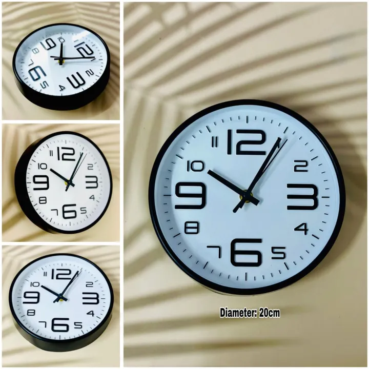 20cm%20Diameter%20Wall%20Clock%20Simple%20Style%20High-precision%20Battery%20Operated%20Round%20Hanging%20Clock%20Easy-to-Read%20Non-Ticking%20Quartz%20Clock%20Wall%20Decor%20-%20Image%204