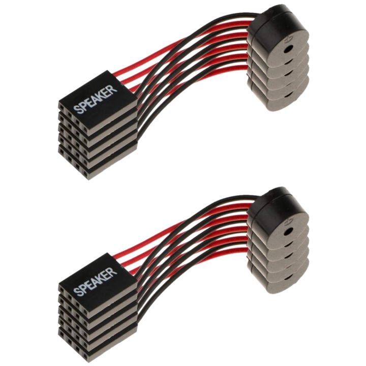 10Pcs Motherboard Speaker Buzzer PC Computer Motherboard Internal Beep Buzzer for Computer Repair
