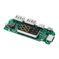 LED Dual USB 5V 2.4A Micro/Type-C USB Mobile Power Bank Charging Module Lithium Battery Charger Board Circuit Protection. 