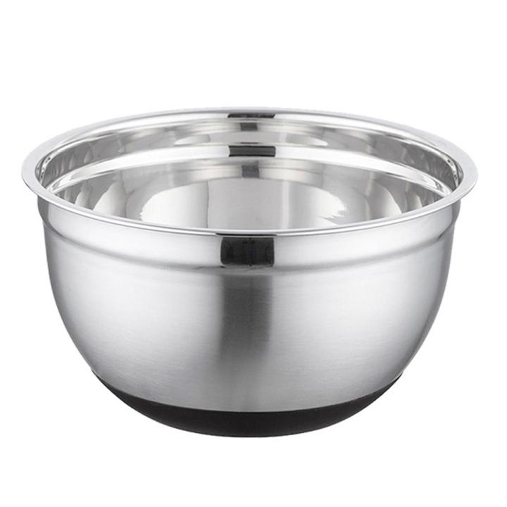 Stainless Steel Mixing Bowl Cake Salad Food Heat Insulation Holder Kitchen Tool
