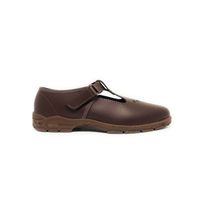 Bfirst Brown Girls School Shoes – Sanny T bar