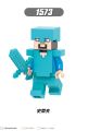 Single Sale Minecraft Building Blocks Game Series Steve Skeleton  Zombie Bricks Educational Figures Toys For Children Collection X0295. 