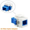Sc Fiber Optic Adapter Sc F/f Keystone Module For Wall Panel Wiring Board Panel Installation Box. 
