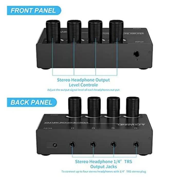 4%20Channel%20Headphone%20Amplifier%20Stereo%20Audio%20Amp%20Audio%20Amplifier%20Headphone%20Splitter%20With%204%203.5MM%20Headphone%20Output%20And%203.5MM%20Audio%20Input%20-%20Image%203