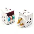 Multi Plug - Multi Socket - 13A Square Pin - Universal Plug Travel Adapter TOBO (3 Way Outlet). 