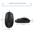 HP MOUSE M10 Orignal HP Optical Laptop Mouse Portable Desktop Notebook Computer Office USB Wired Gaming Black & White New Mouse 1000 DPI. 