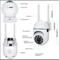 V380 Pro 4Mp WiFi HD Wireless Camera 360 view with HD Infrared Night Vision indoor | Two way Audio. 