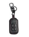 Leather Key Pouch For Honda Vezel / Honda Fit GP5 - Black. 