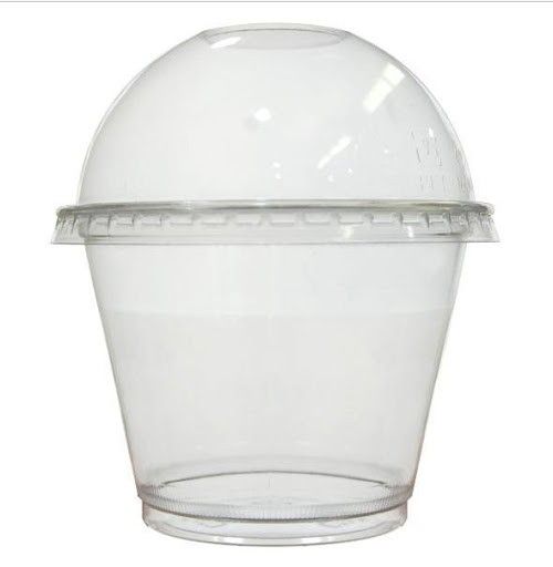 Large Plastic Cupcake cup cake Holder Clear / Cake Container  25/50/100 Pcs 230ml Dessert Cup