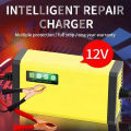 Battery Charger 12V 3A  Motorcycle Car Automatic Intelligent Fast Charging Pulse Repair 12V3A Portable Electric  Charger. 