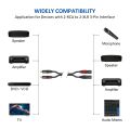 DREMAKE 2XLR Male to 2RCA Female Splitter Cable HiFi Stereo Jack RCA to XLR Mic Speaker Audio Cord for Amplifier DVD/VCD Player. 