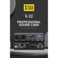 XTUGA E22 Professional 2 Combo Channel Recording Audio Interface Sound Card with Monitoring Like Focusrite Scarlett 2i2. 
