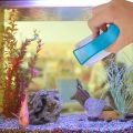 Small SHANDA Magnetic Aquarium Fish Tank Glass Algae Scraper Glass Cleaner Scrubber Clean Brush Floating Scratch-Free Non-Slip Magnetising Aquarium Magnet Cleaner Fish Tank Magnetic Glass Brush Scrubber Fish Tank Decoration Aquarium Plant Fish Tanks. 