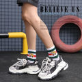 Embroidered tiger socks casual sports men's socks Business classic striped sock. 