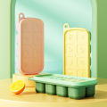 1Pc 8 Cell Food Grade Silicone Mold Ice Grid With Lid Ice Case Tray Making Mold MLK. 