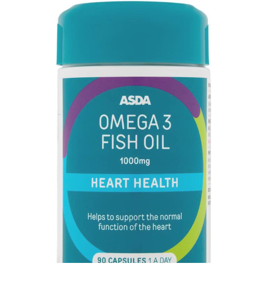 ASDA Omega 3 Fish Oil 1000mg 90 Capsules