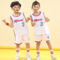 Summer New Medium and Large Children's Wear Children's Basketball Suit Hot Ball Suit Kindergarten Performance Jersey Flying Man No.23. 