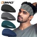 Sports Headband Running Fitness Sweatband Elastic Absorbent Sweat Cycling Jog Tennis Yoga Gym Head Band Hair Bandage Men Women. 