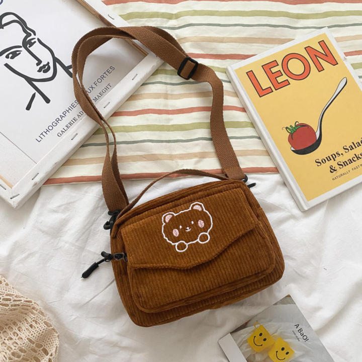 Canvas%20Japanese%20Handbag%20Shoulder%20Student%20Small%20Corduroy%20Girls%20Messenger%20-%20Image%203