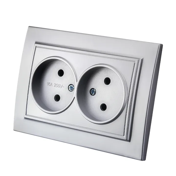 Silvery%20Classic%20250V%20Plugs%20Socket%20Electrical%20Outlets%20Wall%20Embedded%20AC%20With%20Ground%20EU%20Standard%20Power%20Sockets%20Retardant%20250V%20-%20Image%204