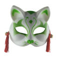 Japanese Anime High-quality Festival party Hand-painted Cosplay Anime Half face Demon Slayer for Masquerade ball Halloween. 