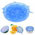 6 Pcs Set Reusable Silicon cover Food Wrap. 