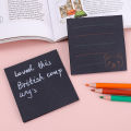 50PCS Black Super Sticky Notes Self-Adhesive Sticky Note Pads For Office School Supplies Memo Notes Reminder. 