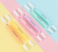 Panda Online 6PCS Double Head Tips Highlighter Light Color Marker Pen DIY Photo Diary Journal Fluorescent Pens. 