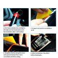 Car Neon LED Strip Light Decoration Flexible Atmosphere Lamp Auto Ambient Strip Party Room Motorcycle Bicycle Decorative Lights-ice blue-5M. 