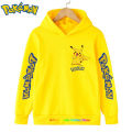 Hot 3-12 years old kids Hoodie Fashion Cartoon print Pokemon Baby Clothing Sweatshirt Children top Girls clothing. 