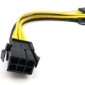 6 Pin to 2 x PCIe 8 (6+2) Pin Graphics Card PCI-E Express VGA Splitter Extension Cable(2 Pack). 
