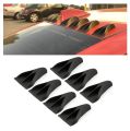 7 Pcs Car Roof Shark Fin Spoiler Wing Kit Car Fin Spoiler Wing Kit Abs Roof Shark Fin Diffuser Roof Spoiler Decoration. 