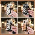 Black pearl pendant Back Cover Phone Case For OPPO A3X Global/A3Global/A40 4G Global Cartoon silicone Anti-knock cute. 