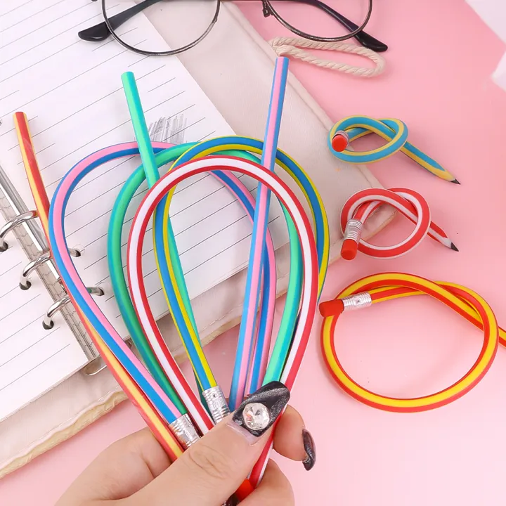 1/5Pcs%20Colorful%20Magic%20Bendy%20Flexible%20Soft%20Pencil%20With%20Eraser%20Stationery%20Kids%20Student%20Colored%20School%20Office%20Supply%20Creative%20Novelty%20-%20Image%207