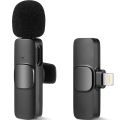 K9 Wireless Lavalier Microphone Iphone lightning Port Upgraded Plug Play Auto Syncs Mic For Vlogs Interview Youtubers. 