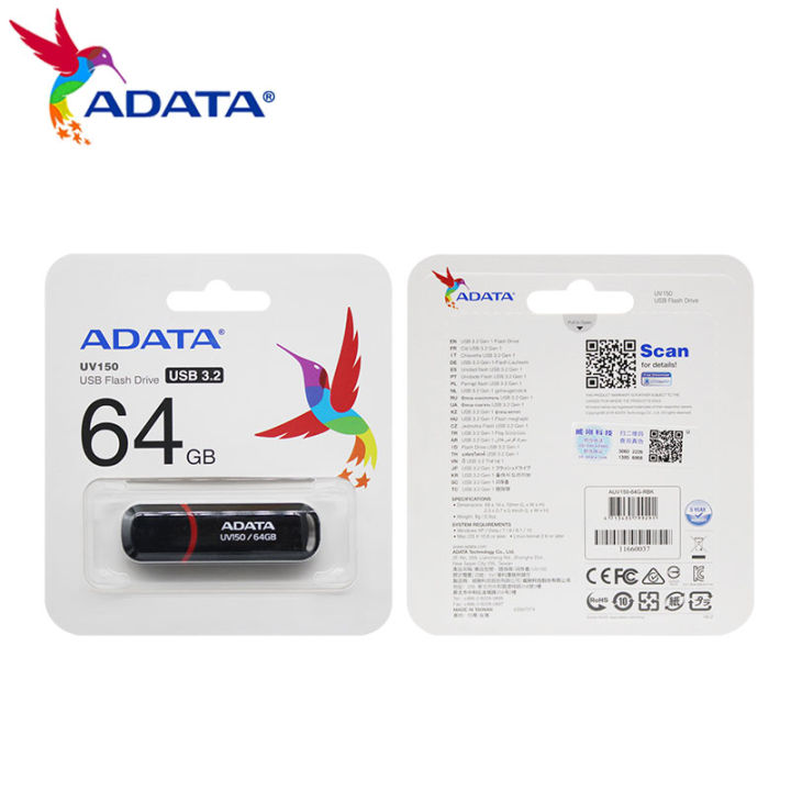 Original%20ADATA%20UV150%20USB%20Flash%20Drive%20128GB%2064GB%2032GB%20High%20Speed%20USB%203.2%20Gen%201%20Black%20Memory%20Stick%20Portable%20Pendrive%20for%20PC%20Computer%20U%20Disk%20-%20Image%206