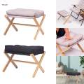 Upholstered Footrest Stool Portable under Desk Step for Home Work Sofa. 