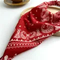 Elastic Hair bands Headband Flower Print Hair Scarf Floral Triangle Bandanas Nicle. 