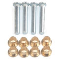 Door Hinge Repair Kit Door Hinge Pin Bushing Kit for Nissan Navara 97-05 D22 with High Strength and Corrosion-Resistant. 