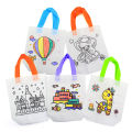 Kids DIY Colorful Painting Kindergarten Graffiti Creative Drawing Eco Bag. 